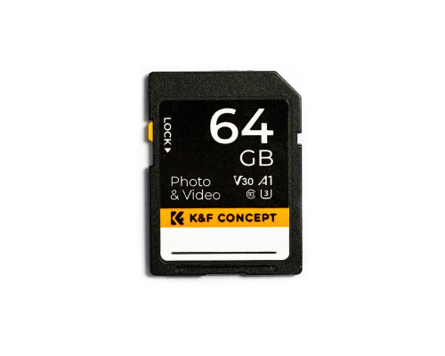 Картка пам'яті K&F Concept SD 64 GB (U3/V30/A1) (KF42.0013)