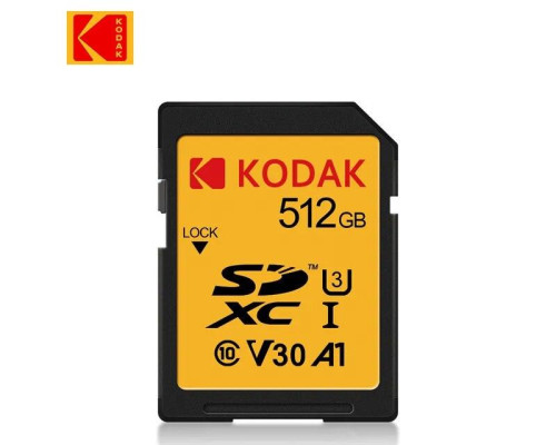 Карта памяти Kodak SD 512 GB (U3/V30/A1)