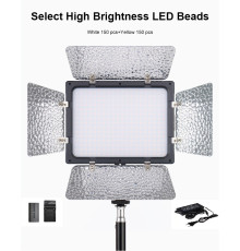 Комплект (набір) "LIGHT L" LED світло Teyeleec WS-300 II (3200-6500 K)+ мережевий адаптер + акумулятор + зарядний