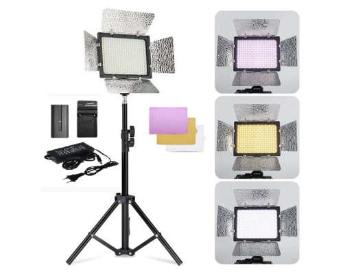 Комплект (набір) "MEDIUM XL" — LED-світло Teyeleec WS-300 II + адаптер + стійка + акумулятор + зарядний
