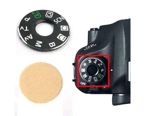 Кришка — циферблат кнопки перемикання режимів Canon 6D