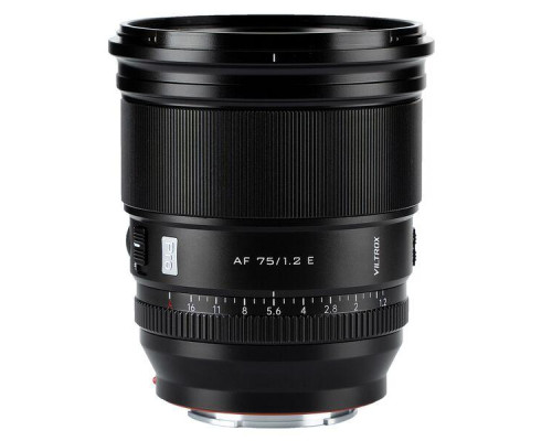 Об'єктив VILTROX AF 75 mm 1.2 Sony E-mount (AF 75/1.2 E) (автофокусний Sony E-mount)