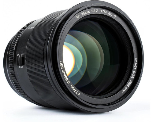 Об'єктив VILTROX AF 75 mm 1.2 Sony E-mount (AF 75/1.2 E) (автофокусний Sony E-mount)