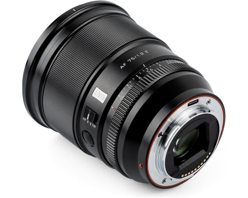 Об'єктив VILTROX AF 75 mm 1.2 Sony E-mount (AF 75/1.2 E) (автофокусний Sony E-mount)