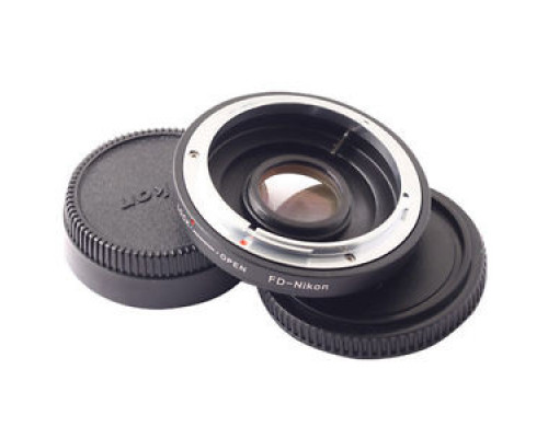 Адаптер (перехідник) Canon FD - Nikon (FD-AI) з коригувальною лінзою