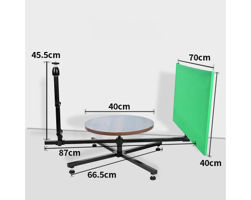Поворотна платформа стіл, що обертається — Massa з кріпленням і фоном (D=40 cm)