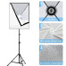 Комплект Puluz PU5070-2 (165W) (2 x софтбокса — 50 x 70 см, 2 x стійки, 2 LED-лампи — 165 ватів, пульт ДК)