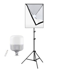 Комплект LED300KIT L (софтбокса 50 x 70 см, стійка посилена 2.8 м, лампа LED 300 ватів, пульт ДК)