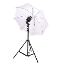 Комплект SY8000KIT-W: відома студійна фотоспалах (патронова) Godox — SY8000 + стійка 2.8 м + парасолька на просвіт