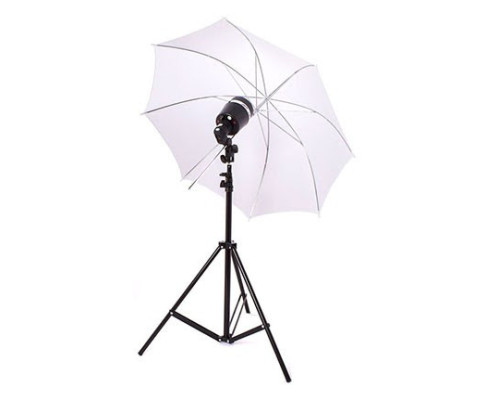 Комплект SY8000KIT-W: відома студійна фотоспалах (патронова) Godox — SY8000 + стійка 2.8 м + парасолька на просвіт
