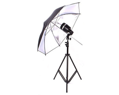 Комплект SY8000KIT-2: 2 x студійні фотоспалади Godox — SY8000 + 2 x стійки 2.8 м + 2 парасольки