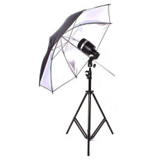 Комплект SY8000KIT-W: відома студійна фотоспалах (патронова) Godox — SY8000 + стійка 2.8 м + парасолька на просвіт