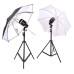 Комплект SY8000KIT-2: 2 x студійні фотоспалади Godox — SY8000 + 2 x стійки 2.8 м + 2 парасольки
