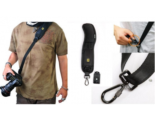 Розвантажувальний плечовий ремінь QUICK STRAP для всіх марок фотоапаратів
