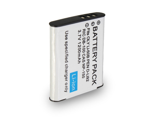 Акумулятор для фотоапаратів CASIO - акумулятор NP-150 (D-Li92, Li-50B, VW-VBX090) - аналог на 1200 ма