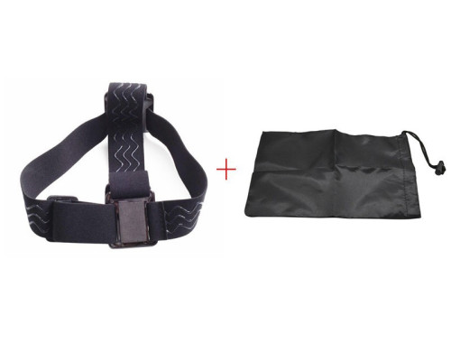 Кріплення на голову + чохол (Head Strap mount) для екшн камер Xiaomi YI, SJCam, GoPRO (код № XTGP23)