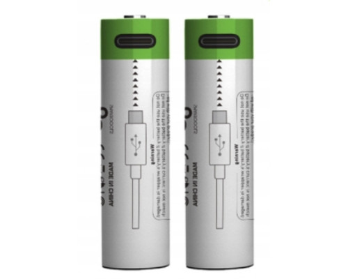 Аккумулятор 14500 (3.7V) с разъемом TYPE-C Smartools 700 mAh (цена за блистер - 2 штуки) + кабель TYPE-C