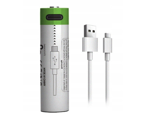 Аккумулятор 14500 (3.7V) с разъемом TYPE-C Smartools 700 mAh (цена за блистер - 2 штуки) + кабель TYPE-C