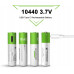 Аккумулятор 10440 (3.7V) с разъемом TYPE-C Smartools 750 mwh (цена за блистер - 4 штуки) + кабель TYPE-C