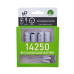 Аккумулятор 14250 (3.7V) с разъемом TYPE-C Smartools 300 mAh (цена за блистер - 4 штуки) + кабель TYPE-C
