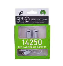 Акумулятор 14250 (3.7V) з роз'ємом TYPE-C Smartools 300 mAh (ціна за блістер — 2 штуки) + кабель TYPE-C