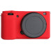 Защитный силиконовый чехол для фотоаппаратов SONY ZV-E10 - красный