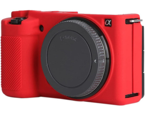 Защитный силиконовый чехол для фотоаппаратов SONY ZV-E10 - красный