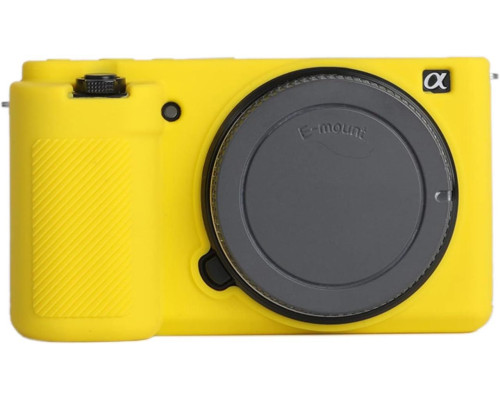 Защитный силиконовый чехол для фотоаппаратов SONY ZV-E10 - желтый