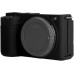 Защитный силиконовый чехол для фотоаппаратов SONY ZV-E10 - черный