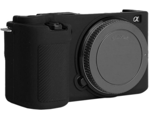 Защитный силиконовый чехол для фотоаппаратов SONY ZV-E10 - черный