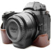 Защитный футляр - чехол для фотоаппарата Nikon Z6, Z7, Z6 II, Z7 II с доступом к батарейному отсеку - кофе