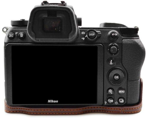 Защитный футляр - чехол для фотоаппарата Nikon Z6, Z7, Z6 II, Z7 II с доступом к батарейному отсеку - кофе