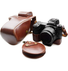 Захисний футляр — чохол для фотоапарата Nikon Z6, Z7, Z6 II, Z7 II з доступом до батарейного відсіку — кави