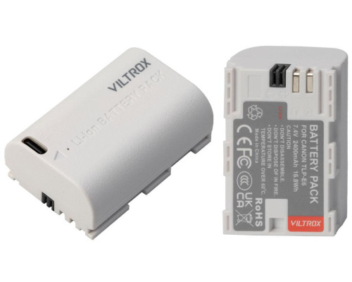 Аккумулятор Viltrox TLP-E6 (аналог LP-E6, LP-E6N, LP-E6NH) для камер CANON - с TYPE-C разъемом