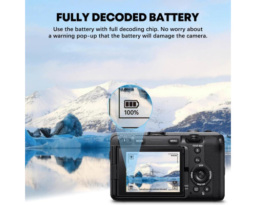 Аккумулятор Viltrox TNP-FZ100 (аналог NP-FZ100) для камер Sony с TYPE-C