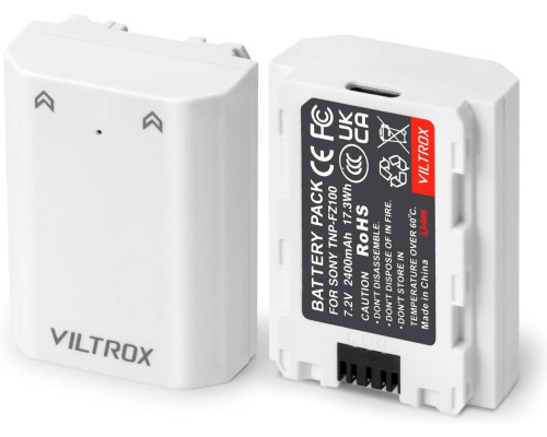 Аккумулятор Viltrox TNP-FZ100 (аналог NP-FZ100) для камер Sony с TYPE-C