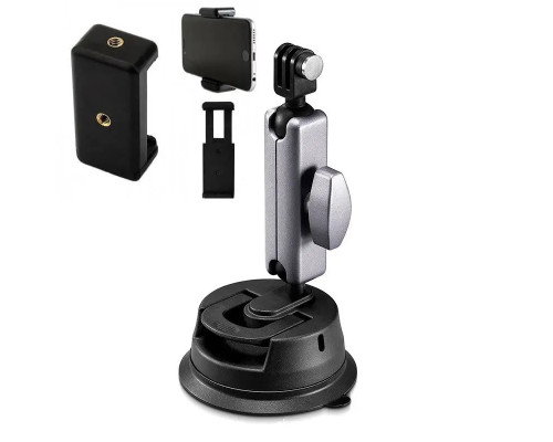 Крепление на присоске Suction Cup Mount  S1 с креплением для телефона