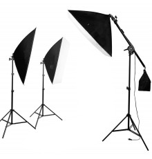 Комплект студійного світла для предметного знімання Prolighting SL-3 Macro kit (офтбокси + стійки + журавель)