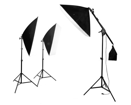Комплект студийного света для предметной съемки Prolighting SL-3 Macro kit (офтбоксы + стойки + журавль)