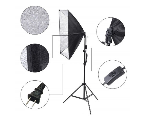 Комплект студийного света для предметной съемки Prolighting SL-3 Macro kit (офтбоксы + стойки + журавль)