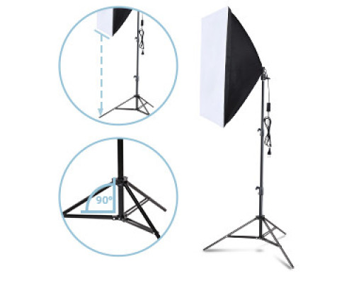 Комплект студийного света для предметной съемки Prolighting SL-3 Macro kit (софтбоксы+стойки+ журавль+стол)