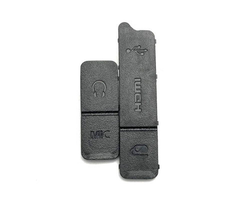 Заглушка резинка USB, HDMI, MIC для фотоаппарата Nikon Z5, Z6, Z7, Z6 II, Z7 II - 2 шт в комплекте