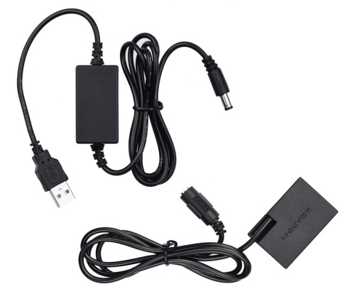 USB адаптер питания ACK-E18 для Canon EOS R8, R10, R50, RP - вместо аккумулятора LP-E17