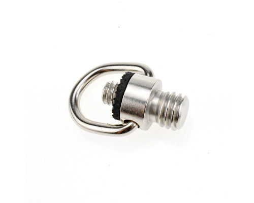 Винт с кольцом и резьбами 1/4" и 3/8" (сталь)