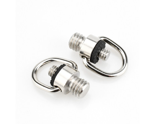 Винт с кольцом и резьбами 1/4" и 3/8" (сталь)