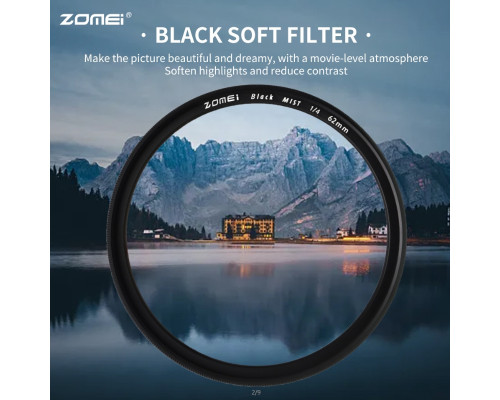 Светофильтр Zomei 52 mm Black Mist 1/4