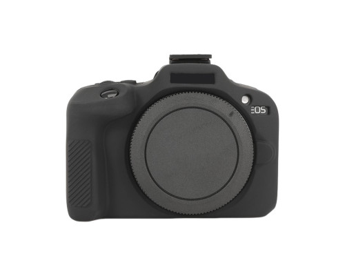 Защитный силиконовый чехол для фотоаппаратов Canon EOS R100 - черный