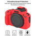 Защитный силиконовый чехол для фотоаппаратов Canon EOS R100 - красный