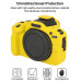 Защитный силиконовый чехол для фотоаппаратов Canon EOS R100 - желтый