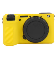 Захисний силіконовий чохол для фотоапаратів SONY A6700 — жовтий